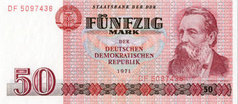 East Germany 1971-5 Set 5-100 Marks P27-31/TBB301-05 Unc_obv_3