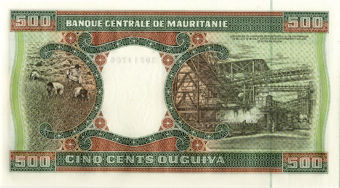 Mauritania 100-500 Ouguiya 2002 (3 Values) Unc_obv_3