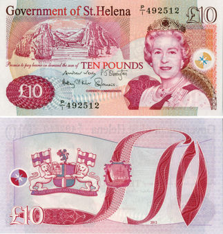 St Helena  £10 nd  P12/TBB308b Unc