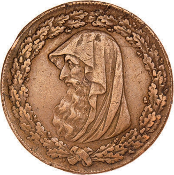 Anglesey Druid Penny Token Extremely Fine_obv