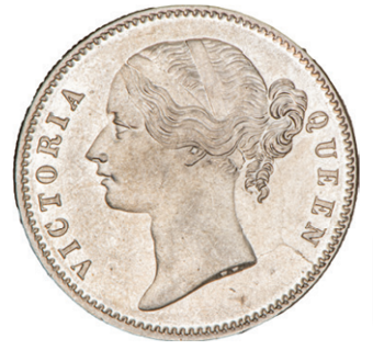 India, Victoria, 1840 Rupee, Uncirculated_obv