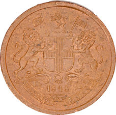 EIC, William IV, 1/12 Anna 1835, EF_obv