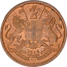 EIC, William IV, 1/12 Anna 1835, UNC_obv