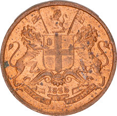 EIC, William IV, 1/12 Anna 1835, BU_obv