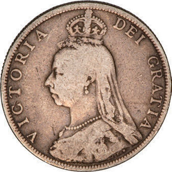 Victoria, Jubilee Head (NOT OLD HEAD) Florin, 1889 Very Good_obv