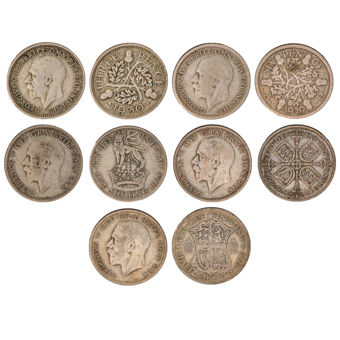 George V, .500 silver Type Set_main