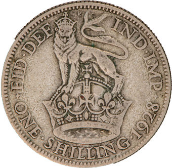 George V, .500 silver Type Set_shilling_rev