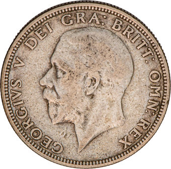 George V, .500 silver Type Set_florin_obv