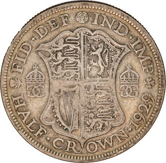 George V, .500 silver Type Set_halfcrown_rev