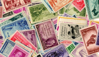 100 Different Mint USA 3 Cent Stamps