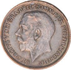 George V, Farthing, 1917, Extremely Fine_obv