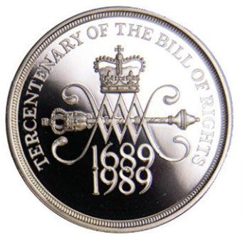 1989 Bill of Rights £2 Silver Piedfort_rev