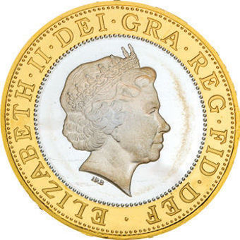 1998 Bi-metallic £2 Silver Proof Piedfort_obv