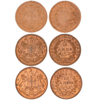 East India Company William IV East India 1835 1/12th Anna