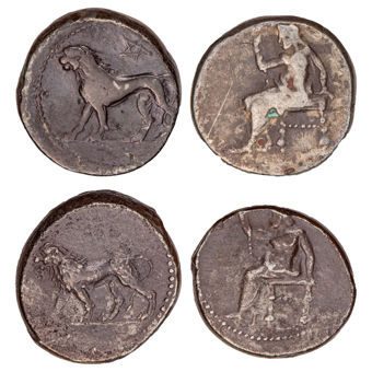 Silver ‘Lion’ Staters of Babylon  327-311 BC