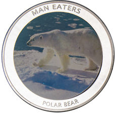 Uganda 100 Shillings 2010 Polar Bear_obv