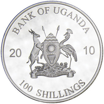 Uganda 100 Shillings 2010, Man Eaters, Anaconda_rev