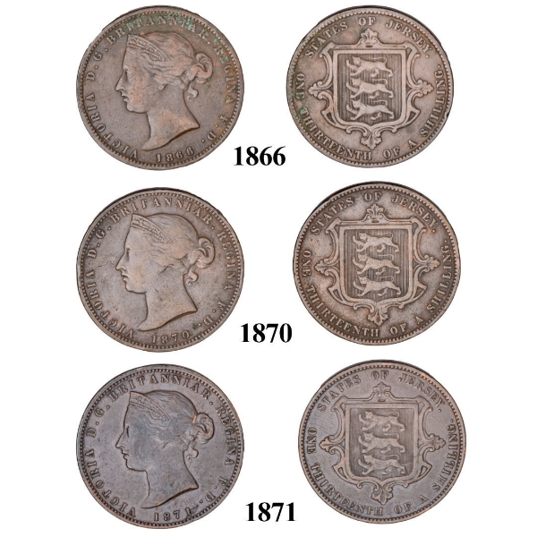 Jersey’s last three 1/13th shillings