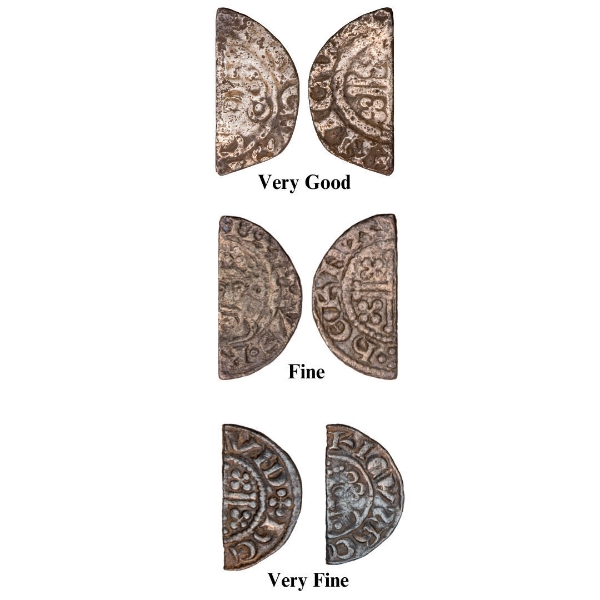 Medieval Cut Halfpennies of King John