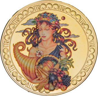 Set of 12 Crown-sized Zodiac Medals_Virgo