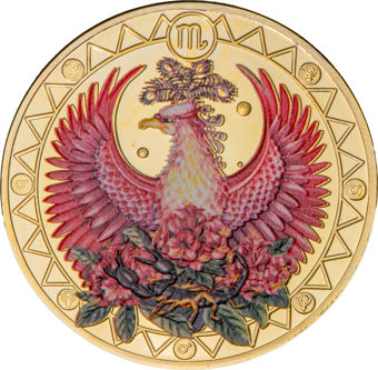 Set of 12 Crown-sized Zodiac Medals_Scorpio
