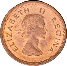South Africa Farthing 1958 Unc_obv