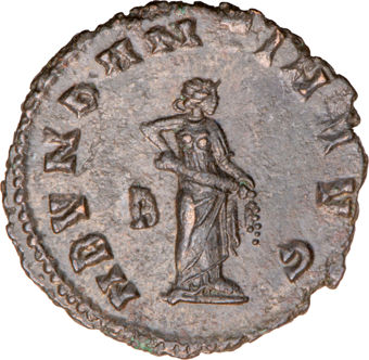 Gallienus 'Abundantia' Antoninianus GVF_rev