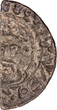 John, 1199-1216, Cut Halfpenny Fine_obv