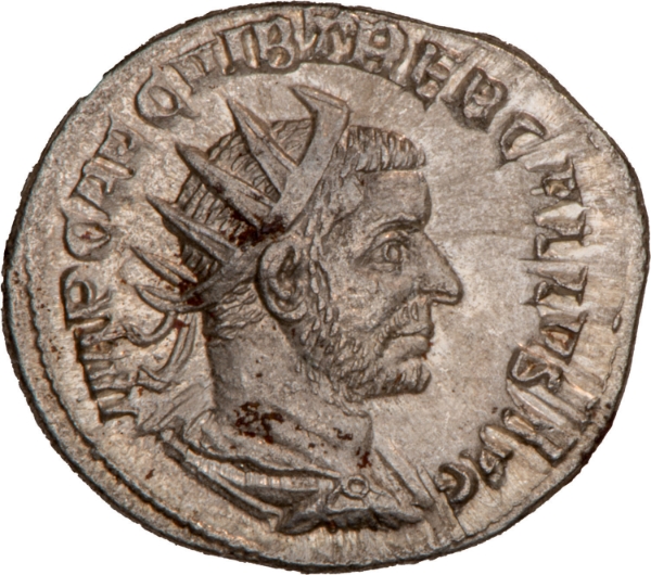 Trebonianus Gallus, 251-253 AD, Silver Antoninianus, Rome 251-2 AD._obv