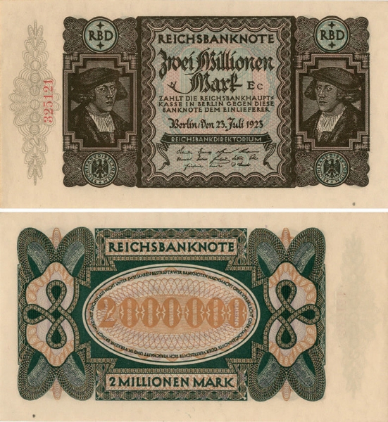 Germany 2 Million Marks P89/TBB254a  Unc