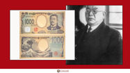 Picture of Japanese Yen Banknote dedicated to Kitasato Shibasaburo (Bacteriologist)