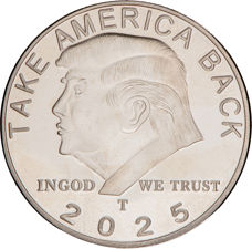 2025 Trump Medal Silver  Coloured_rev