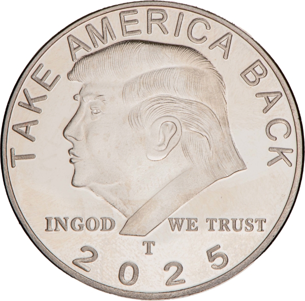 2025 Trump Medal Silver  Coloured_rev