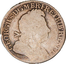 George I 1723 SSC Shilling Very Good_obv