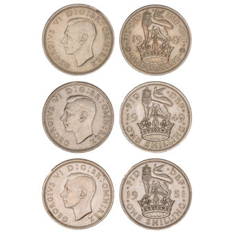 The first Cupro-Nickel Shillings (1947-1951)