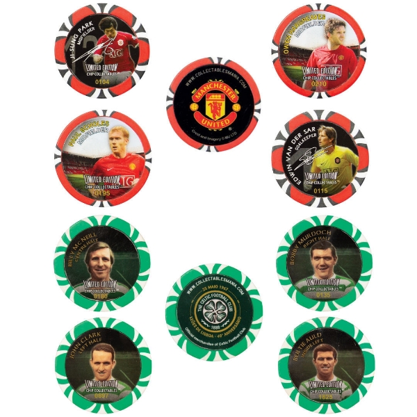 Manchester United and Celtic Chips