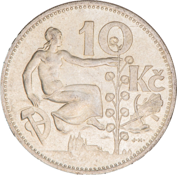 Czechoslovakia, 10 Koruna 1931. Brilliant Uncirculated_obv