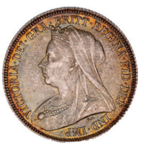 Victoria, Shilling, 1897 Old Head, Uncirculated_obv