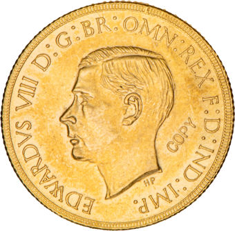 Edward VIII COPY Sovereign Unc_obv