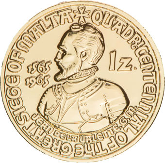 Order Of St John, 1 Zecchino 1965 Gold Plated Restrike_obv