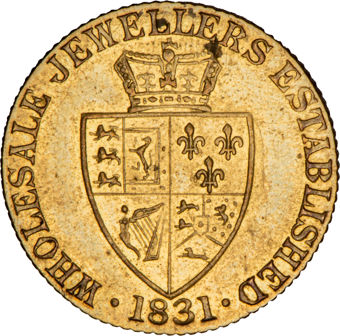 Fattorini Imitation Spade Guinea 1831_rev