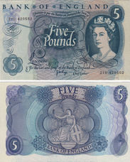 J B Page Portrait £5 B324  Choice Unc