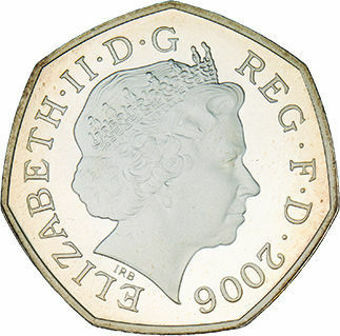  50 Pence 2006 Sterling Silver Proof_obv