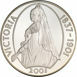 Tristan da Cunha, 50 Pence (100th Anniversary of the end Queen Victoria's Reign) 2001 Silver Proof_obv