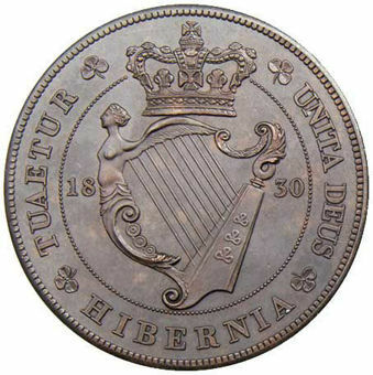 William IV Irish Patina Bronzed Copper_rev