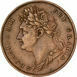 George IV, 1822 Farthing (1st head) Extremely Fine_obv
