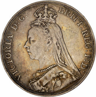 Victoria, 1890 Jubilee Head Crown Very Fine_obv