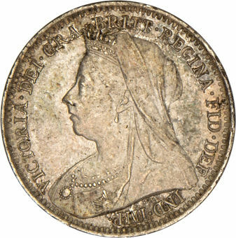 Victoria, 1900 Old Head Threepence Choice Unc_obv