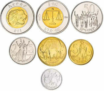 Ethiopia Mint Set 1977-2012 (6 Values)