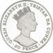 Tristan da Cunha, 50 pence (Queen's 75th Birthday) 2001 Silver Piedfort_rev